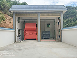 龍岩古田垃圾中轉站-分體大翻鬥設備