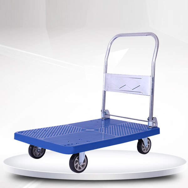 藍色單（dān）層平板車