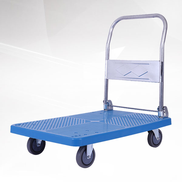 藍色單層平板車
