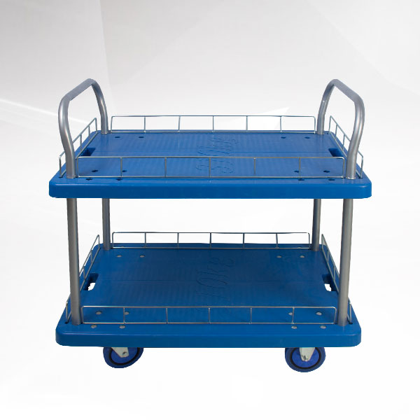 藍色（sè）多（duō）層平板（bǎn）車